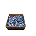 Airheads Candy Mini Bars, Blue Raspberry Flavor, Individually Wrapped, Bulk Box, Non Melting, Party, 25 Pounds