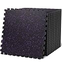 AIRHOP 0.79" Thick Gym Flooring for Home Gym, 96 Sq Ft Rubber Top Gym Mat