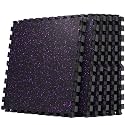 AIRHOP 0.79" Thick Gym Flooring for Home Gym, 24 Sq Ft Rubber Top Gym Mat