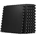 AIRHOP 0.79" Thick Gym Flooring for Home Gym, 24 Sq Ft Rubber Top Gym Mat