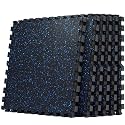 AIRHOP 0.79" Thick Gym Flooring for Home Gym, 24 Sq Ft Rubber Top Gym Mat