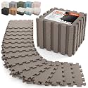 AIRHOP 18 PCS Gym Floor Mat, EVA Foam Puzzle Gym Mat, High-Density Interlocking Foam Floor Tiles for Home Gym, Play Workout Garage Kitchen Flooring 12.6"x12.6"x0.4"