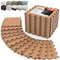 AIRHOP 18 PCS Gym Floor Mat, EVA Foam Puzzle Gym Mat, High-Density Interlocking Foam Floor Tiles for Home Gym, Play Workout Garage Kitchen Flooring 12.6"x12.6"x0.4"