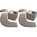 AIRHOP 18 PCS Gym Floor Mat, EVA Foam Puzzle Gym Mat, High-Density Interlocking Foam Floor Tiles for Home Gym, Play Workout Garage Kitchen Flooring 12.6"x12.6"x0.4"