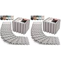 AIRHOP 18 PCS Gym Floor Mat, EVA Foam Puzzle Gym Mat, High-Density Interlocking Foam Floor Tiles for Home Gym, Play Workout Garage Kitchen Flooring 12.6"x12.6"x0.4"