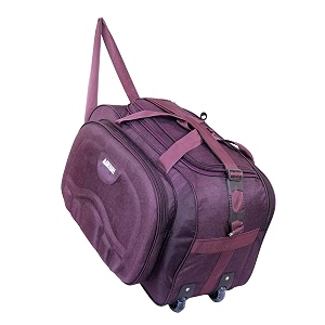 airish polyester 30 cms duffle bagsku_ purple
