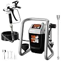 Airless Paint Sprayer - High Efficiency Thinning-Free Electric Spray Gun with Brass Nozzles &amp; Extension Rod, Minimal Overspray for Home Interior/Exterior (Mech Head airless Paint Sprayer)