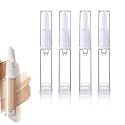 Airless Pump Bottle,4 * 10ml Refillable Travel Cosmetic Containers
