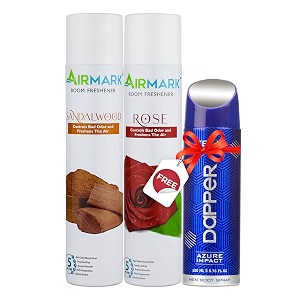 airmark room freshener - air freshener spray - aer spray - long lasting air fresheners for home office cars amp toilets pack of 2 125ml each