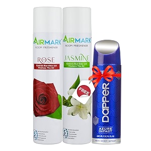 airmark aer spray -air freshener spray - room freshener - long lasting air fresheners for home office cars amp toilets pack of 2 125ml each