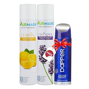 airmark room fresheners spray  jasmine amp lemongrass fragnance  air fresheners for bedroom  home fragnance  pack of 2 125ml each