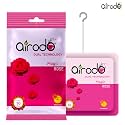 Airodo Air Freshener Power Pocket Gel | Lats upto 30 Days, Bathroom &amp; Toilet Air Freshener | Automatic Room Freshener | Suitable for Home/Office/Bathroom (Rose, Pack of 3)