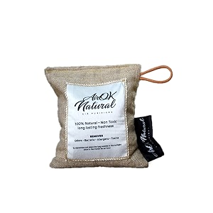airok natural activated charcoal non electric air purifier bag for car washroom bathroom kitchen study room storeroom kidsroom shoerack 300 g pack of 1