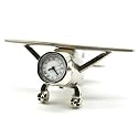 Airplane Desk Clock, Analog Table Clock, Pilot Gifts for men, Plane Décor
