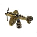 AIRPLANE LAMP SHADE FINIAL ANTIQUE BRASS #22