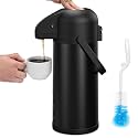 Coffee Carafe for Keeping Hot - Black 102 OZ Coffee Dispenser with Pump