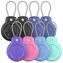 SPGUARD for AirTag Holder Case with Keychain 1st/2nd Air Tags-8 Pack