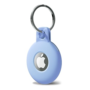 svanove for airtag keychain airtag holder key ring siliocne airtag case air tag cover cute airtag accessories for kid luggage cat dog collar car compatible with apple airtag 2021 light blue