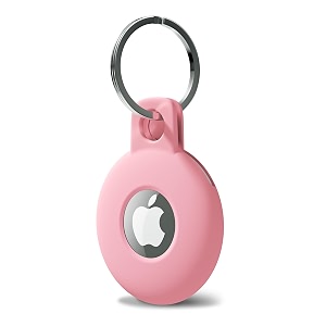 svanove for airtag keychain airtag holder key ring siliocne airtag case air tag cover cute airtag accessories for kid luggage cat dog collar car compatible with apple airtag 2021 pink