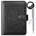 Airtag Passport Holder Cover Wallet RFID Blocking, Travel Essentials