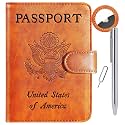 Airtag Passport Holder Cover Wallet RFID Blocking, Travel Essentials