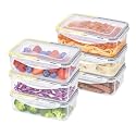 Airtight Food Storage Container with Lids Plastic, 1150ML, 6 Pack