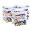 Airtight Food Storage Container with Lids Plastic, 1125ML, 6 Pack