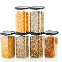Airtight Kitchen Grocery Square Transparent Unbreakable Plastic