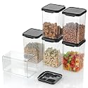 Airtight Square Kitchen Storage Container Plastic Transparent