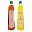 Aishwaryam Oils Healthy Unrefined Wood Pressed Groundnut & Sesame Cooking Oil Combo (1L Each)