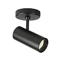 Aisilan LED Black Ceiling Spotlight 12W Adjustable 90° Degrees Anti-Glare Directional Modern LED for Indoor Foyer Living Room Natural White 4000K, Aluminum Modern Lights