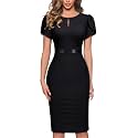 AISIZE Women39s Elegant Puff Sleeves Keyhole Neck