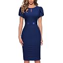 AISIZE Women39s Elegant Puff Sleeves Keyhole Neck