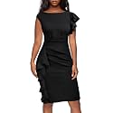 AISIZE Women39s Pinup Vintage Ruffle Sleeves Cocktail