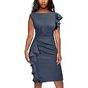 AISIZE Women39s Pinup Vintage Ruffle Sleeves Cocktail