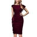 AISIZE Women39s Pinup Vintage Ruffle Sleeves Cocktail