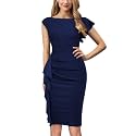 AISIZE Women39s Pinup Vintage Ruffle Sleeves Cocktail