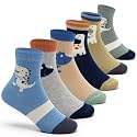 Aisyee Boys Cotton Crew Socks Kids Seamless