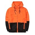 AITFINEISM Men's Lightweight Windbreaker Jacket Casual Zip Up Jackets With Hooded