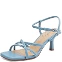AIUNIIND Kitten Heels for Women Strappy Square