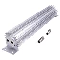AIVWUMOT 15" Finned Aluminum Dual Pass Transmission Trans Oil Cooler