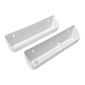 14“ Kitchen Sink Front Trays Tip Out Tray Set Polymer Plastic White – 1 Pair