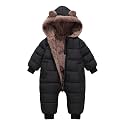 AiWMGL Baby Boys Girls Snowsuit Winter Clothes Suit Hooded Jumpsuit Romper Bear Outfit Infant Warm Coat Outwear Overcoat