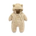 AiWMGL Newborn Baby Bear Outfit Suit Girls Boys Fleece Jumpsuit Romper Hooded Coat Winter Clothes Outwear Snowsuit