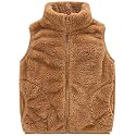 AIWUHE Toddler Boys Girls Fleece Vest Kids Polar Fleece Zipper Jacket Sleevless Fall Winter Warm Outerwear With Pockets 2-6Y