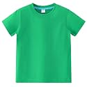 AIWUHE Toddler T Shirts Cotton Summer Tshirts Boys Girls Basic Tee Undershirts Short Sleeve Clothes Crew Neck Shirts 2-7Y