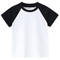AIWUHE Toddler T Shirts Cotton Summer Tshirts Boys Girls Basic Tee Undershirts Short Sleeve Clothes Crew Neck Shirts 2-7Y