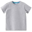 AIWUHE Toddler T Shirts Cotton Summer Tshirts Boys Girls Basic Tee Undershirts Short Sleeve Clothes Crew Neck Shirts 2-7Y