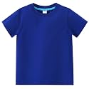 AIWUHE Toddler T Shirts Cotton Summer Tshirts Boys Girls Basic Tee Undershirts Short Sleeve Clothes Crew Neck Shirts 2-7Y