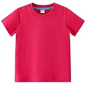 AIWUHE Toddler T Shirts Cotton Summer Tshirts Boys Girls Basic Tee Undershirts Short Sleeve Clothes Crew Neck Shirts 2-7Y